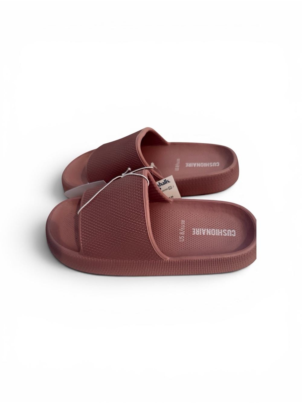 Cushionaire Blush Pink Slide Sandals Size 8 NWT